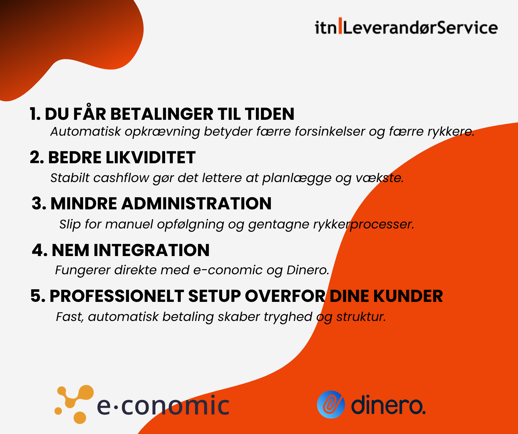 Fordelene ved automatisk opkrævninger: